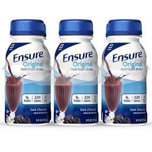 Ensure Complete Balanced Nutrition Rich Dark Chocolate Shake 24 pk - 8 oz, Best By: Sep 1, 2026