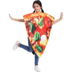 Pizza Costume Kids Role Play Fun Food Slice Pizza Jumpsuit (4-10 years)