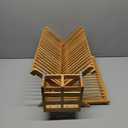 Bamboo Dish Drying Rack with Utensil Holder, 3 Tier Collapsible Dish Rack for Kitchen Counter, Large Folding Drying Holder, Dish Drainer, Kitchen Organizers and Storage