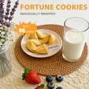 Soeos Fortune Cookies, Approx 96 Count, Vanilla Flavor, Fortune Cookies Individually Wrapped Bulk, Individually Packed Crisp Cookies with Fun, Traditional Chinese New Year Fortune Cookie