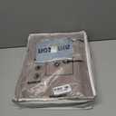 Linen Feel Light Chocolate Brown Duvet Cover Oversized Queen Size 98'' L x 98'' W, Percale 100% Washed Cotton Duvet Cover with Zipper Closure Plus 2 Pillowcases, Oeko TEX Standard Certificated