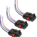 HiSport 3PCS Pulse Power Plug Connector Pigtail Compatible with Polaris Ranger XP 1000 2018 2019 2000 2021, RZR RS1 2018-2020, General 1000 2019 2020