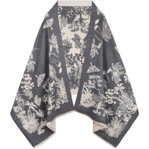 Extree Scarfs for Women Pashmina Silky Shawl Wrap for Evening Dressing Blanket Open Front Poncho Cape