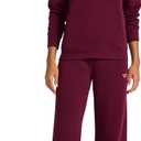 Reebok Women's Swift Hoodie Set, Standard Fit, Midweight Cotton-poly Fabric (Red, M)