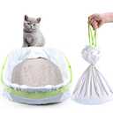 Litter Box Liners, 34 Count Jumbo Cat Litter Pan liners, Drawstring Litter Liner Bags For Litter Box, Easy Clean Up Thick Large Kitty Litter Liner XL, Eco Friendly Pet Cat Supplies(36" x 19")