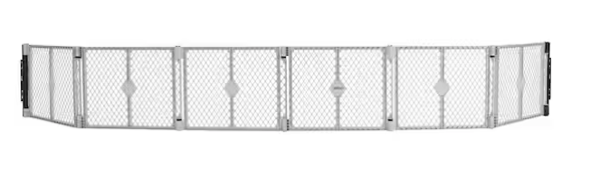 26 in. Superyard 6-Panel Play Yard and Barrier with Wall Mounts