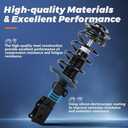 KUIPERAUTO Front Struts Kit Sway Bars Links Assembly Compatible for 2012-2017 Toyota Camry SE 2.5L L4 Struts w/Coil Spring 2 Sway Bars 1333375L 1333375R K750123