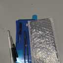 LNONLS 16 Plus Back Glass Replacement for iPhone 16 Plus Rear Back Cover Glass Waterproof and Camera Lens+Professional Repair Tool Kit (Black)