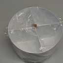 360Rotating Silverware Caddy,4 Compartment Utensil Holder Countertop,Outdoor Silverware Organizer for Picnic Camping Party Metal Cutlery Caddy with Handle -White