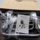 Portable Folding Wheelchair, Travel with handbrake, Ultra-Light Wheelchair for The Elderly and Children (with Bag) (12 inch PU Rear Wheel)