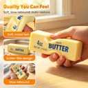 4 x Slowly Expanding Butter Squeeze Toys, Super Soft Slow Rebound, Stress and Anxiety Relief, Birthday Party Gifts, 2 Pack