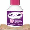 MiraLAX Laxative Powder, Gentle Constipation Relief for Adults, Stool Softener with PEG 3350, Nonstimulant Laxative, No Harsh Side Effects, Includes Stirrer, 14 Dose