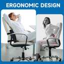 Lumbar Support Pillow for Office Chair, College Dorm Room Essentials, Memory Foam, Lower Back Support for Car, Back Pain Relief, Back Cushion for Chair with Adjustable Strap and Mesh Washable Cover