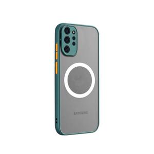 Doowear Galaxy Note 10 Plus Case Magnetic [Support Magsafe Charger] Wireless Anti-Scratch Shockproof Matte Clear Camera Protection Slim Thin Phone Cover Case for Samsung Galaxy Note 10 Plus 6.8"-Green