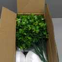 florisso 2 Pack Artificial Boxwood Topiary Trees, UV-Resistant Faux Realistic Greenery Potted Bushes with Pots for Front Door, Porch, Farmhouse, Garden Decor