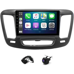 Android 13 Double Din Car Radio Compatible with Chrysler 200 200C 200S 2015-2019, 4G+64G 9" Touch Screen Car Stereo with Wireless Carplay Android Auto GPS WiFi Mic Backup Camera