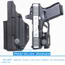 IWB Kydex Holster for Glock 19 19X 23 32 44 45 MOS Gen 3/4/5 with Olight Baldr S/Baldr Mini Tactical Flashlight, RMR Red Dot Optic Cut, Inside Waistband Concealed Carry, Right Hand