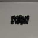 M14x1.5 Extended Lug Bolts, 7PCS Solid Wheel Bolt for Wheel Spacer, Conical Seat 60 Degree 17mm Hex 40mm Shank 64mm Length Black Studs Set for 2003-2010 X3 E83 2000-2005 X5 E53 2002-2008 7 Series E6x