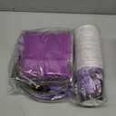 Sliner 180 Pcs Halloween Party Supplies Plates Napkins Cups Serve 30 Halloween Disposable Paper Dinner Dessert Plates Spooky Napkins Cocktail Beverage Cups Plastic Fork Set (Purple, Witch)