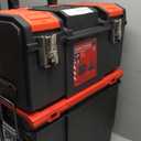 CRAFTSMAN 22-in. Rolling Tool Box with Wheels, Black, Plastic, Lockable (CMST20880)