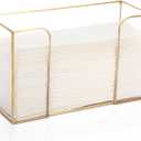 Sumnacon Countertop Bathroom Paper Towel Dispenser Glass Paper Towel Dispenser for Home Bathroom Kitchen Office Toilet Table,Gold Paper Towel Holder for Multifold C Fold Trifold Z Fold