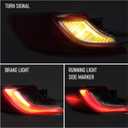 Huray Outer Taillight for Toyota Camry 2025 2026 XES XLE 81560-AQ020 Rear Lamp Brake Light Replacement (Outer Left)