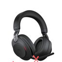 Jabra Evolve2 85 Wireless PC Headset  Noise Cancelling UC Certified Stereo Headphones with Long-Lasting Battery  USB-C Bluetooth Adapter  Black