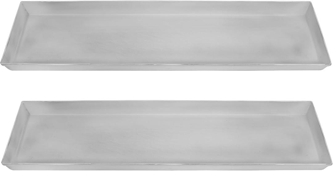 Small White Flower Box Tray, Pack of 2