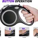 Retractable Dog Leash, 26 Feet Dog Leash for Small to Large Dogs up to 110lbs,Heavy Duty Design with Anti-Slip Handle, One-Handed Quick-Lock Braking System.