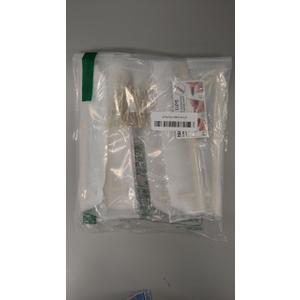 6-Pack Solid Brass Kitchen Cabinet Pulls, Gold Modern T-Bar Handles, 6-5/16-Inch Hole Center Hammered Handles for Dresser Drawer Cupboard, 8-1/8 Inch Total Length, Polished Finish