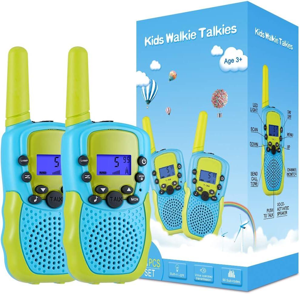 Selieve Toys for 3-12 Year Old Boys Girls, Walkie Talkies for Kids 22 Channels 2 Way Radio Toy with Backlit LCD Flashlight, 3 Miles Range for Outside, Camping, Hiking (Blue)
