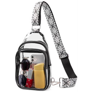 CLUCI Clear Bag for Stadium Events, Clear Crossbody Bag Purses for women stadium Transparent, Concerts Sports