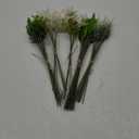 Ling's Moment Artificial Greenery Stems Box Set, 71pcs with 5 Kinds of Faux Greenery Picks for DIY Bridal Bouquets Wedding Floral Arrangement Table Centerpieces, Light Green & White