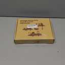 Rustic Floating Shelf Bracket 8 Inch, Cast Iron Shelf Brackets for Wall Shelving, Heavy Duty Shelf Bracket Supports, Decorative Shelves Brackets with Hooks, 4 Pack