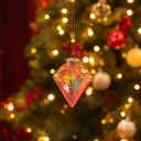 MOONET 25Pcs 2.64in Christmas Decoration Balls Shatterproof Colored Transparent Ball for Festival Wedding Home Party Decors Xmas Tree Hanging