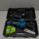 Mulcort 4-inch Mini Electric Chainsaw 18V Cordless Chainsaw with 2pcs 1500mah Battery Safety Lock for Tree Branches Cutting, US Plug : Patio, Lawn & Garden