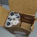 Zeerobee Wood Curtain Rods for Windows 48 to 84, 1 Inch Heavy Duty Drapery Rods with Imitation Wood Grain Leaf Pattern Finials, Indoor/Outdoor Modern Curtain Pole, 32"-86", Brown