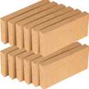 12 Pack High Temp Firebricks 3000F Insulating - 9"x4.5"x1.25"Fireclay Refractory Bricks for Pizza Oven, Wood Stove, Forge Durable Heat Fireplace, Steel Kiln