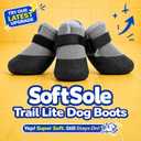 Soft Upper & Flexible Sole Dog Summer Shoes for Hot Pavement, Stay-On, Size: M