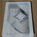 inWall TV Box with Flange for Home Theater Installation, 11.9" x 8.4" Cord Hider for Wall Mounted TV, with 2 Outlets, Cable Bracket, LV Cable & 11/2" ENT Entrance, Ideal for New or Retrofit Job