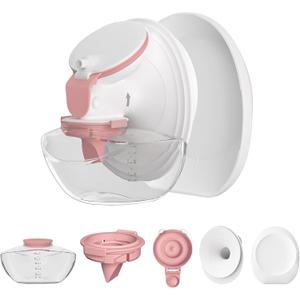 1 Pack M9 Full Set Breast Replacement Part for Momcozy Upgraded Mobile Flow | Upgraded M9, Including 24mm Flange, Red Valve, Red Diaphragm, Storage Bottle with Red Lip, Not Original Parts