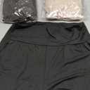 NEW YOUNG 3 Pack Women's Wide Leg Pants with Pockets High Waist Loose Sweatpants Casual Lounge Yoga Workout Palazzo (Medium, Black,brown,apricot)