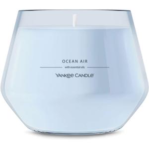 Yankee Candle Studio Scented Candle, Single Wick Jar Candle for Home Fragrance, Premium Plant Wax Blend, Long Lasting Burn, Ocean Air (Pack of 1)