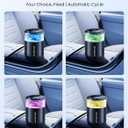 TECXERLLON Smart Car Air Freshener Diffuser with Ambient Light, 2 Refills | Oil Level Indicator, Auto On/Off, 4 Mist Modes,1600 Sprays, Rechargeable Aroma Diffuser for Car, Home, Office, Bedroom