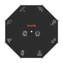 jumpfly Trampoline Shade Cover, Trampolines Cover for 12-8 FT Straight Pole Round Trampolines Sun Protection, Easy to Install,Trampoline Accessories for Backyard Playground (14FT 8 Poles)