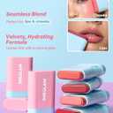 SHEGLAM Glass Glow Blush Stick Cream for Cheek and Lip, Waterproof Hydrating Tinted Solid Moisturizer Blendable Natural Grow Nude Face Blush Makeup-Stunner