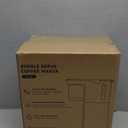 Small Single Serve Coffee Maker, Fast Brew One Cup Coffee Machine for K Cup and Grounds, 6 to 12 oz. Brew Sizes, Capsule Coffee Machine with Descaling Reminder and Viewing Tank, Black (9.45 Inches)