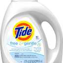 Tide Free & Gentle Liquid Laundry Detergent, 64 loads 92 fl oz, HE Compatible