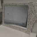 Nuanchu Vintage Floral Arched Wood Framed Wall Mirrors, 30 x 20 Inch