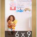 Poster Palooza 6x9 Frame Gold Bronze Wood Picture Frame - UV Acrylic, Foam Board Backing, & Hanging Hardware Included